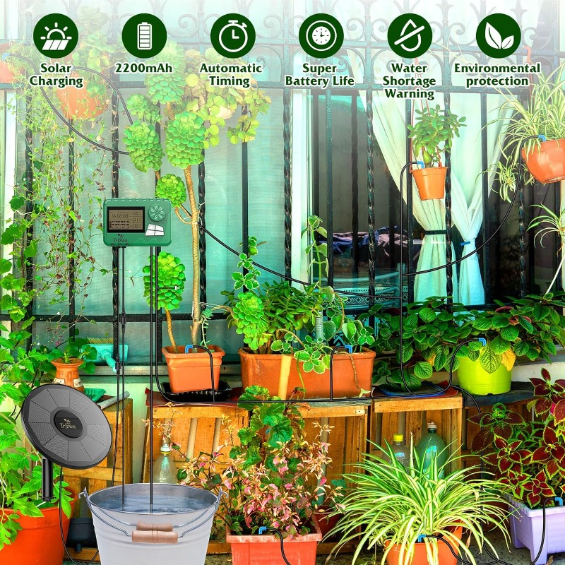 Solar Irrigation Equipment Gre - đánh giá và giá Self Watering Planter