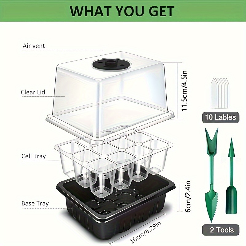 1/2/3-Pack 12/24/36-Cell Seed  - đánh giá và giá Grow Light Led
