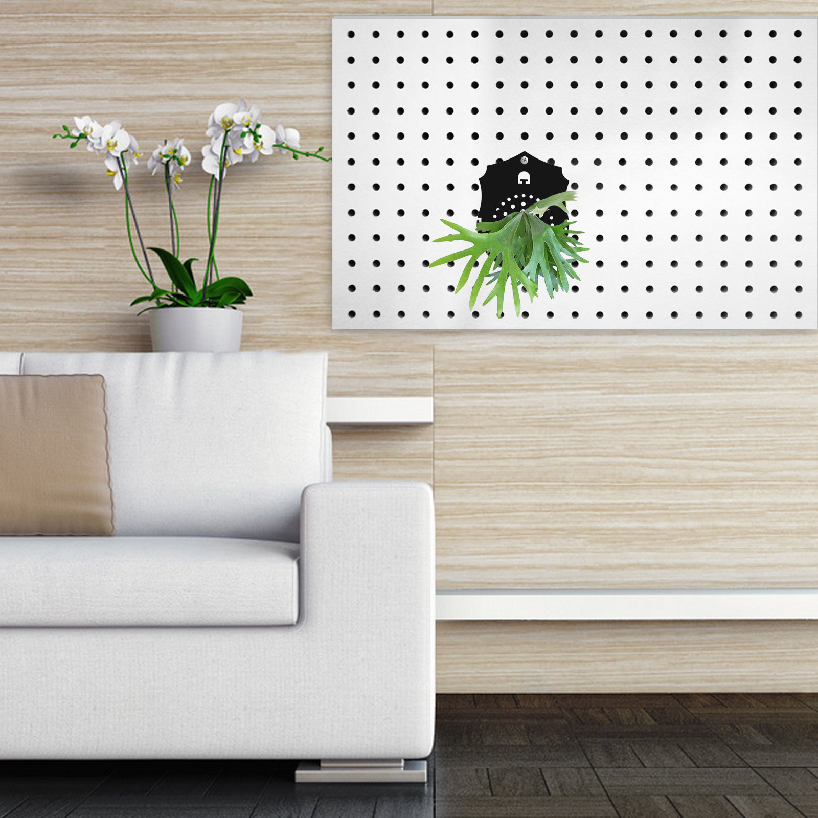 Frosted Black Acrylic Staghorn - đánh giá và giá Vertical Planter