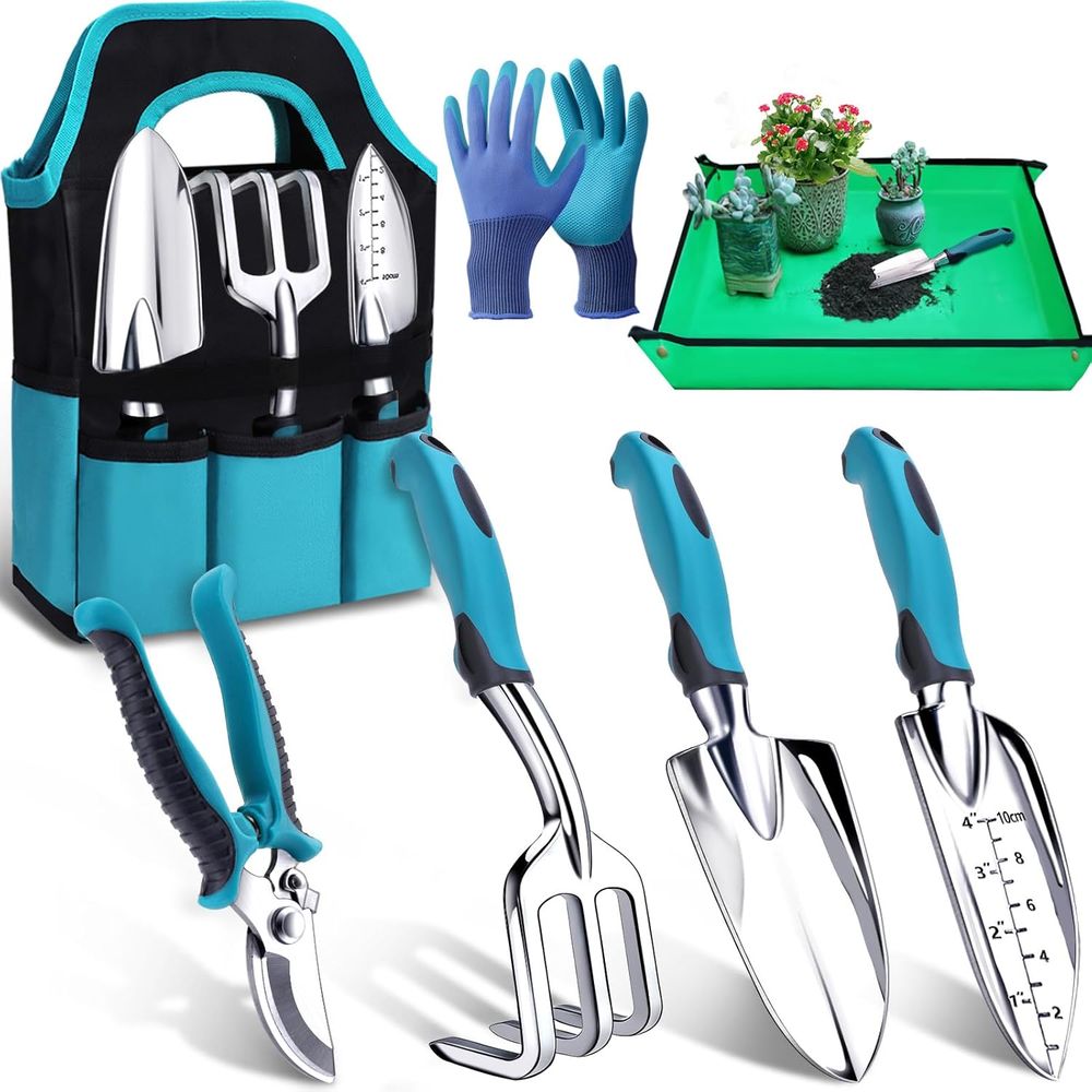 Durable 7-Piece Gardening Tool - đánh giá và giá Trowel Garden Tools