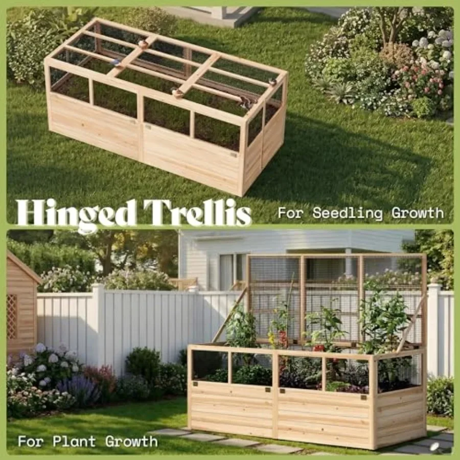 Raised Garden Bed with Fencing - đánh giá và giá Raised Garden Bed