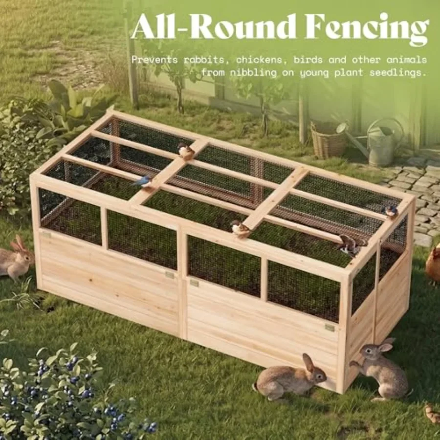 Raised Garden Bed with Fencing - đánh giá và giá Raised Garden Bed