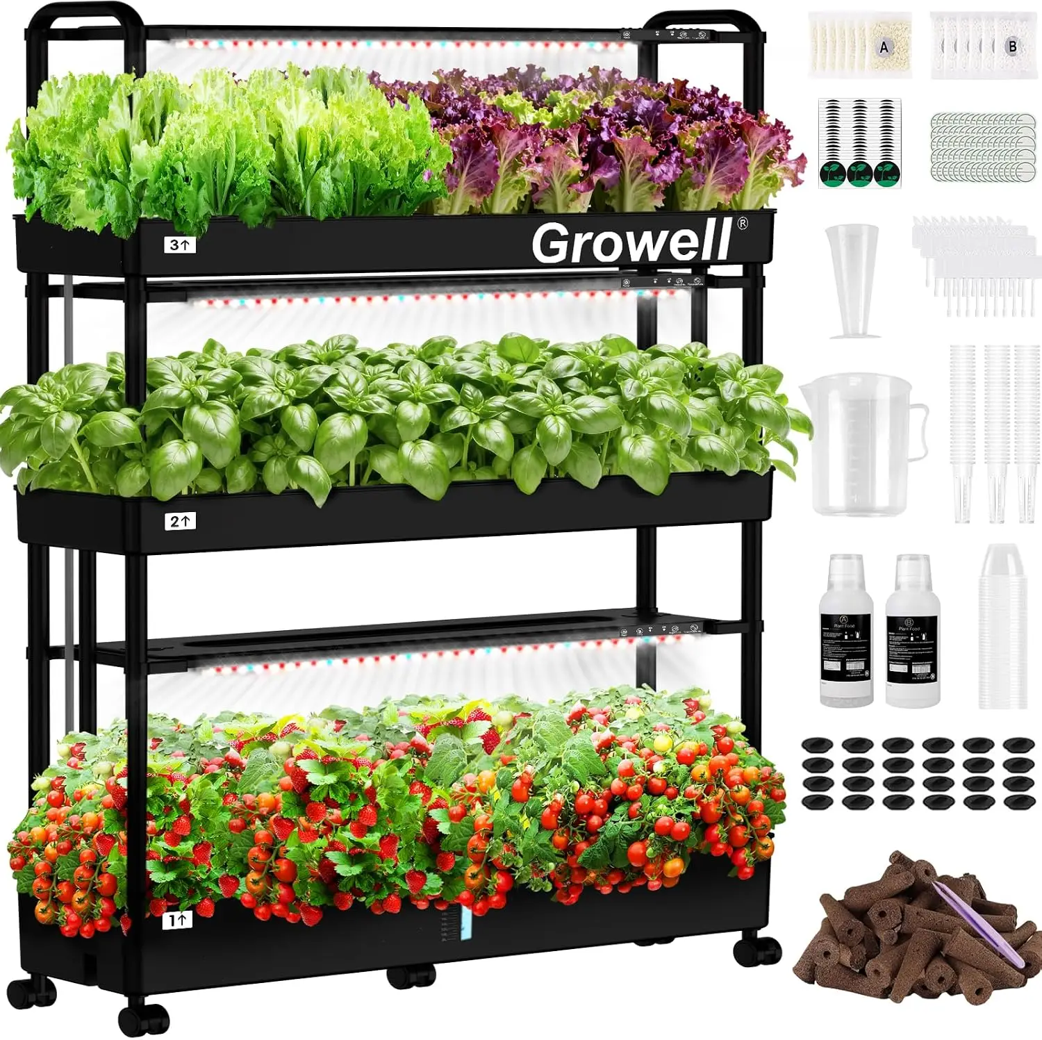 Large Hydroponics Growing Syst - đánh giá và giá Indoor Herb Garden
